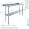 Amgood 18 in. x 60 in. Stainless Steel Work Table with 1.5 in. Backsplash WT-1860-BS-Z - alternate 2